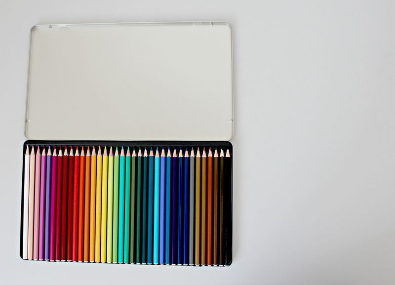 Assorted colored pencils